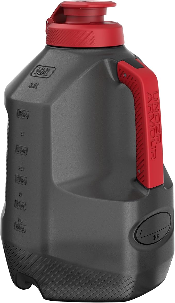 Under Armour 1 Gallon Water Bottle, Large Sports Jug, Durable, Gym Water Bottles for Men and Women, Football, Basketball