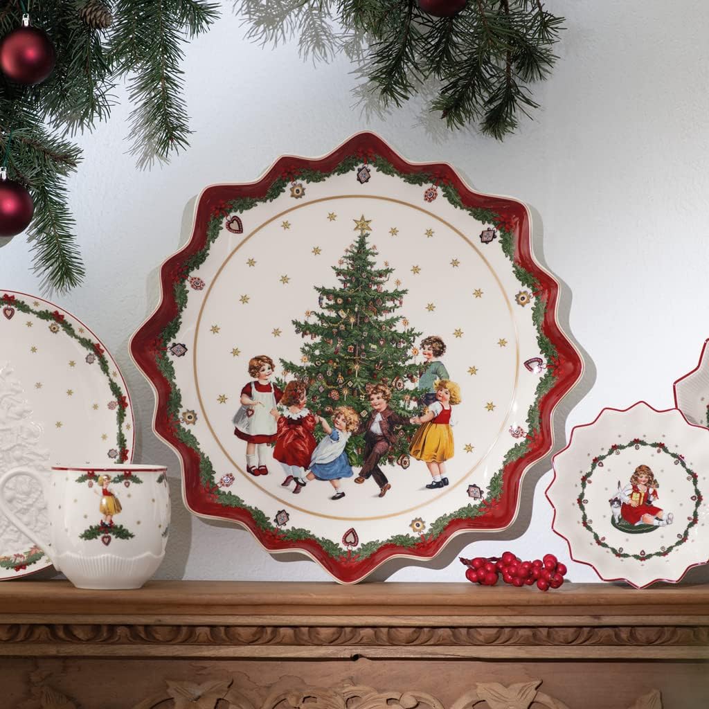 Villeroy & Boch 14-8332-2281 Fantasy Pastry Plate, Porcelain, Red, Small