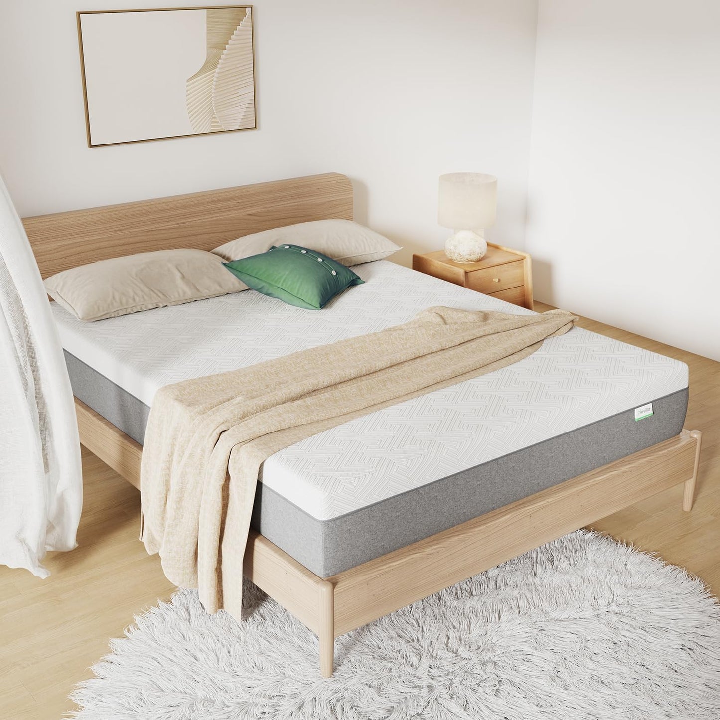 Novilla Twin Mattress, 6-Inch Gel Memory Foam Mattress for Cool Night Sleep & Pressure Relief, Medium Firm Twin Size in a Box, Bliss