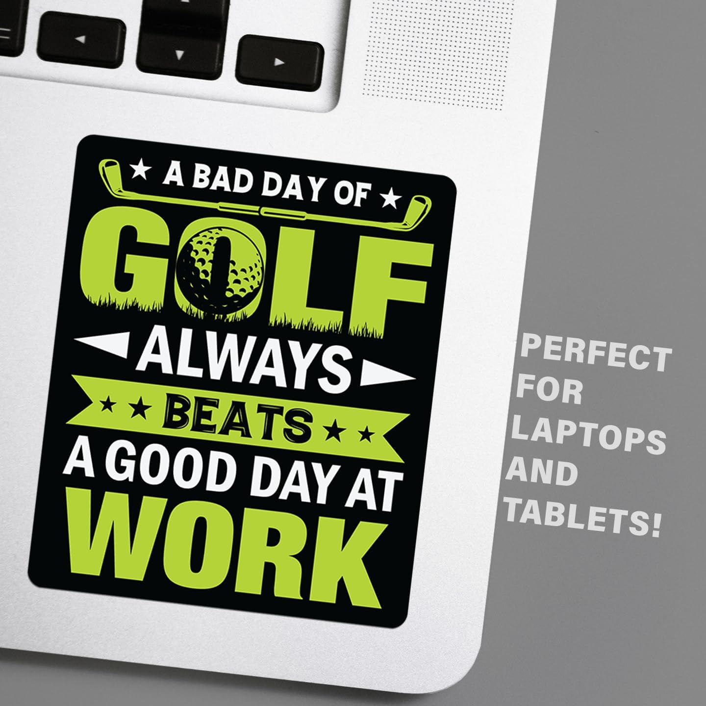 Funny Golf Stickers – Choose from 10 Humorous Designs – Durable Waterproof Vinyl Decals for Cars, Golf Carts, Laptops, Windows, Bumpers & More – 5 Inch (A Bad Day of Golf)