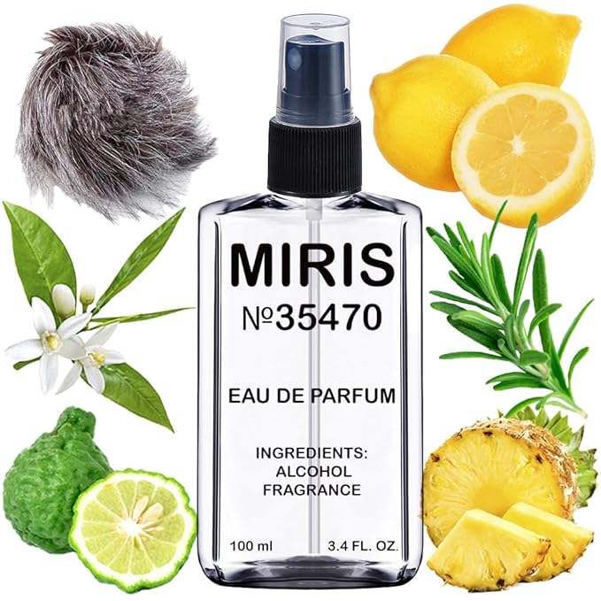 MIRIS No. 35470, Inspired by Chrome, Long-Lasting Eau de Parfum for Men, Spray 3.4 Fl Oz / 100 ml