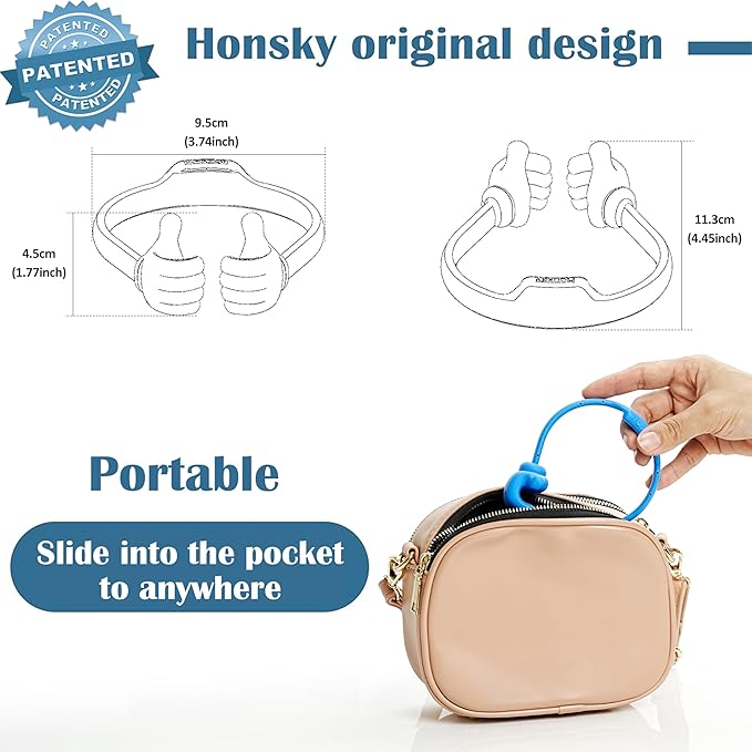 Honsky Cell Phone Stand Holder, Thumbs Up Lazy Phone Stand, Universal Adjustable Flexible, Cute Perfect Stocking Stuffers Gifts for Teen Girls, Compatible with Cell Phones & Tablets,Light Green