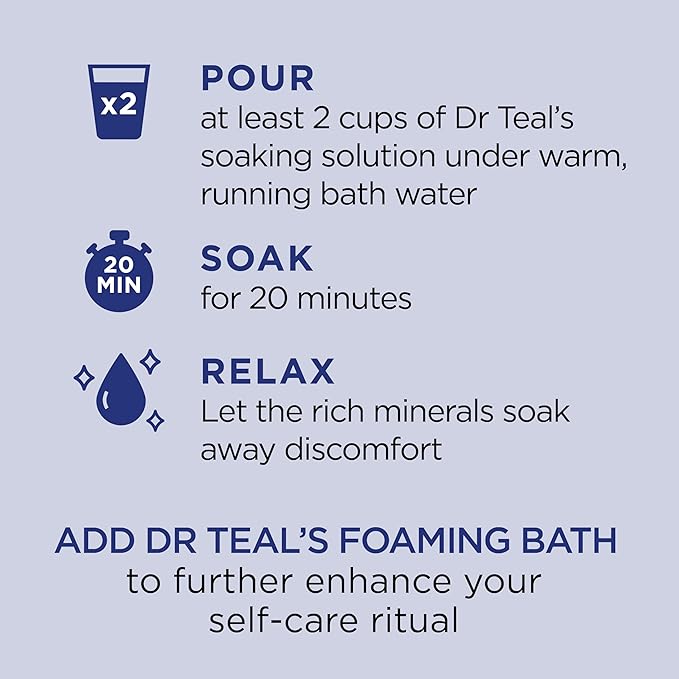 Dr Teal's Epsom Salt Magnesium Soak, Fragrance Free, 4 lbs