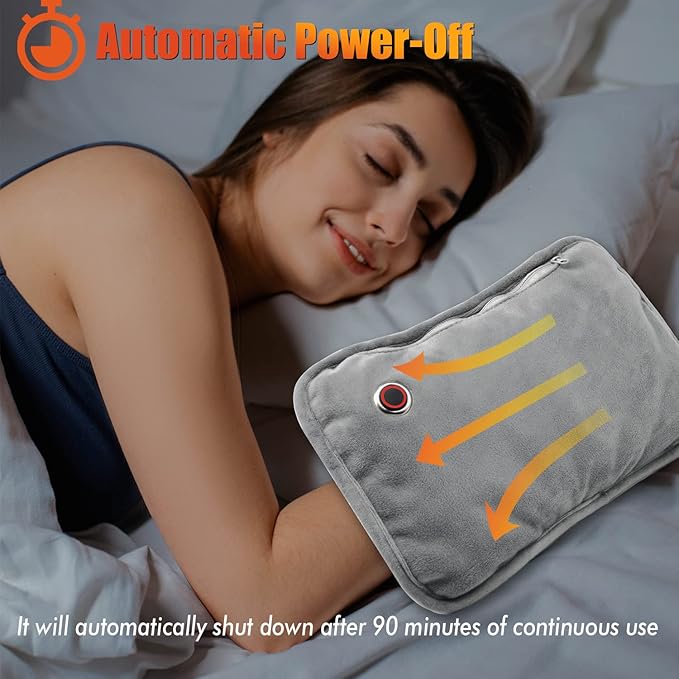 Hand Warmers Rechargeable, Electric Heated Gloves with Rechargeable Batteries 3 Levels 7.6V Fast Heating Handwarmer Pouch for Women Men Kids Winter Hiking Camping Hunting Skiing Outdoor Sports Working