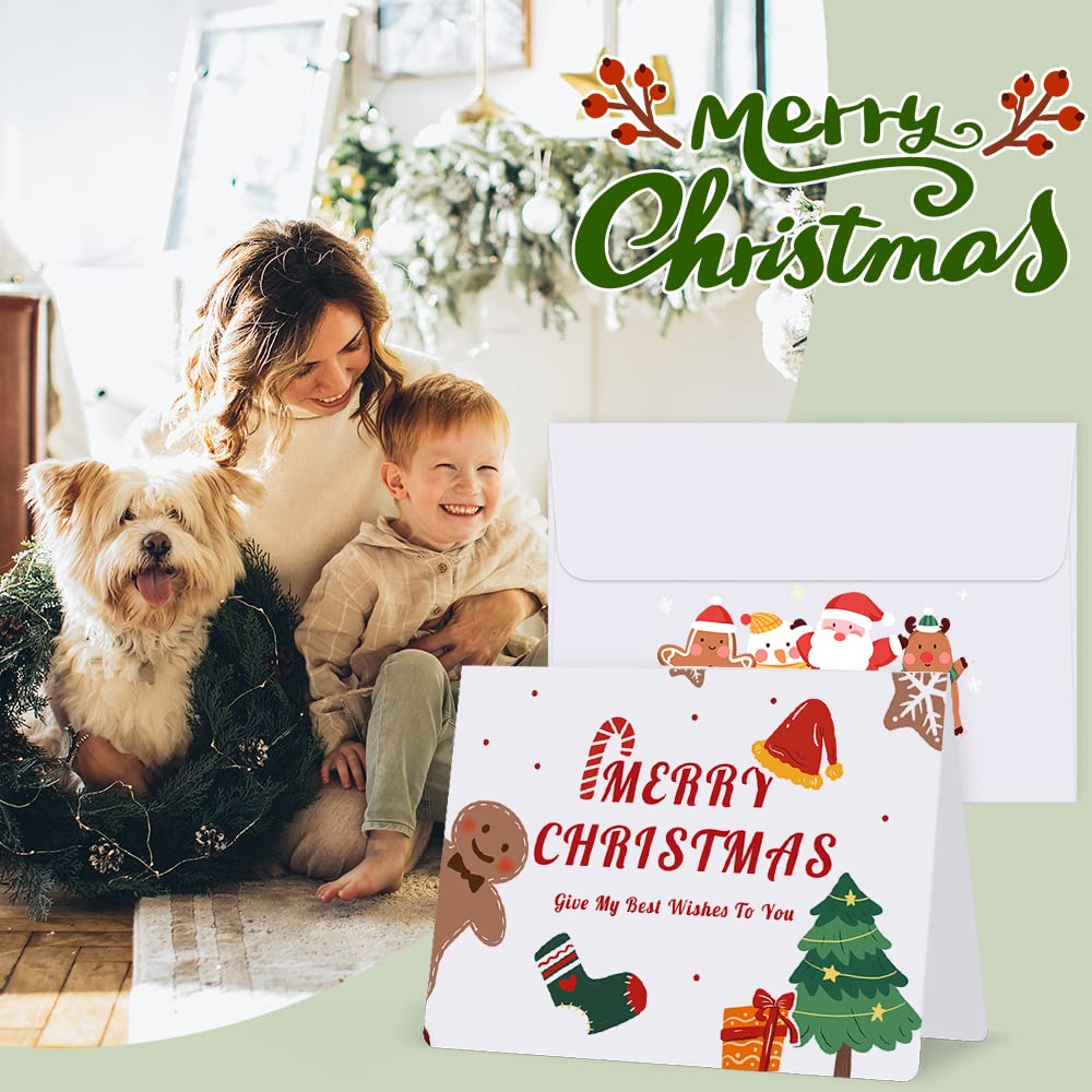 Eupako 50 Pack White-Blank-Cards-and-Envelopes-5x7-Heavyweight-Folded-Cardstock-and-A7-Envelopes-Self-Seal for DIY Greeting Cards, Invitations, Wedding, Baby Shower, Birthday