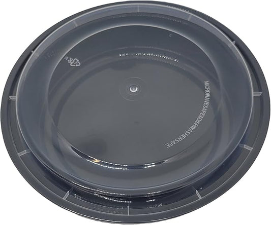 48 oz Round Food Containers Meal Prep Microwavable Reusable Plastic BPA Free Big Size Lunch box 50 Sets
