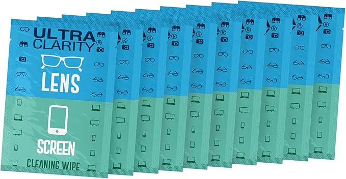 Powered by Nano Magic Lens Cleaner for Eyeglasses and Screens 210 Pack | Optical Grade Pre Moistened Nonabrasive Sheets for Coated Eyeglasses, Sunglasses, Goggles, Optics