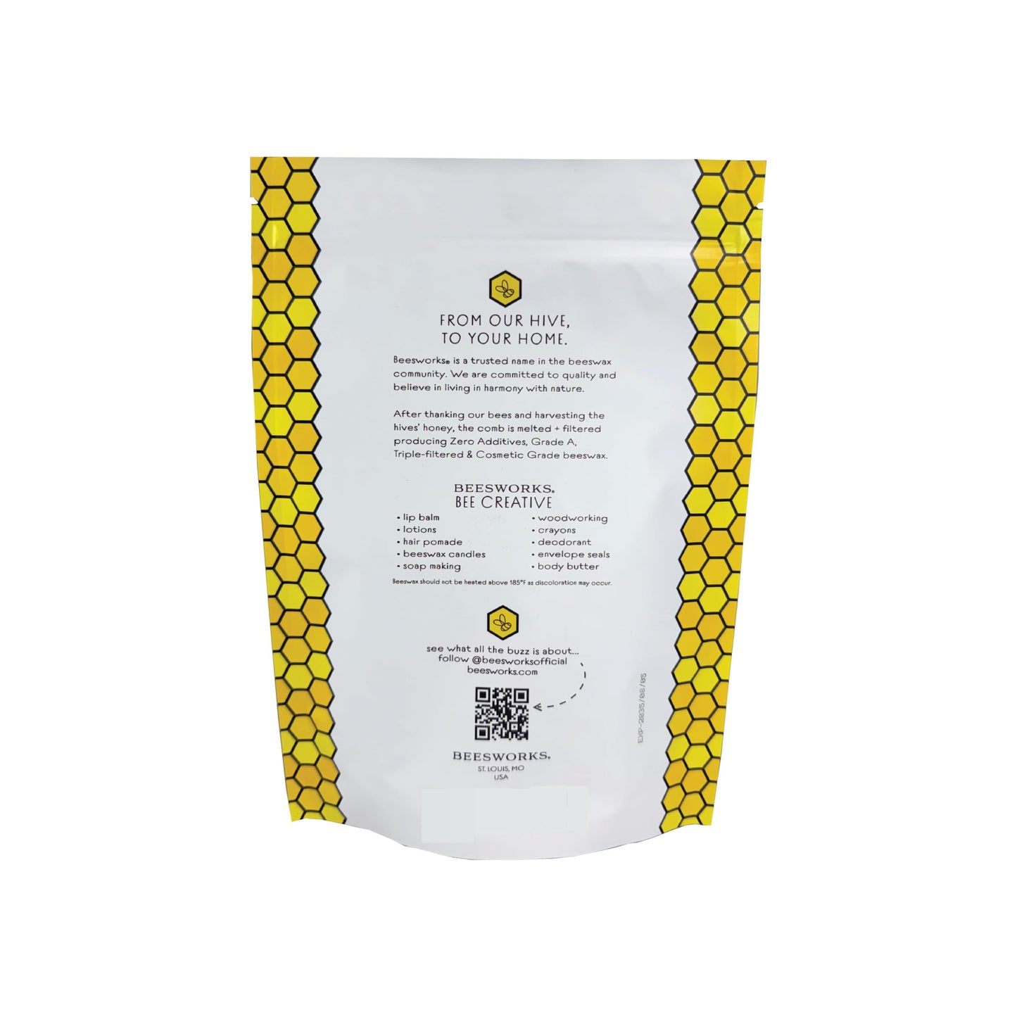 Beesworks Yellow Beeswax Pellets (1 lb) | 100% Pure, Cosmetic Grade, Triple-Filtered Beeswax for DIY Skin Care, Lip Balm, Lotion, and Candle Making