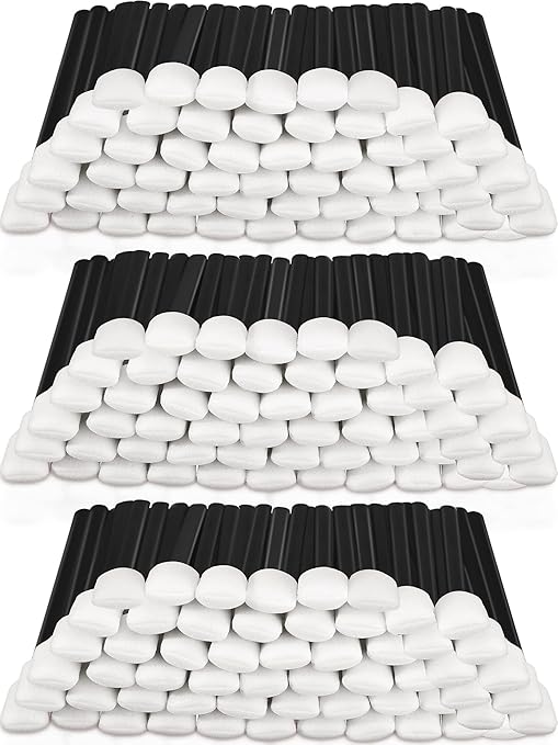 500 Pack Cleaning Swabs 5.1 Inch, Foam Tips Sponge Sticks for Printer, Electronics, Camera, Optical Lens, Sewing Machine(Black)