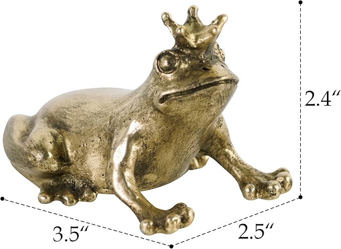 Vintage Frog Beer Bottle Opener Functional Bottle Opening Father's Day Christmas Birthday Gift for Men Husband Father Beer Lovers Funny Metal Decor for Homes Kitchen Man Cave, Gold