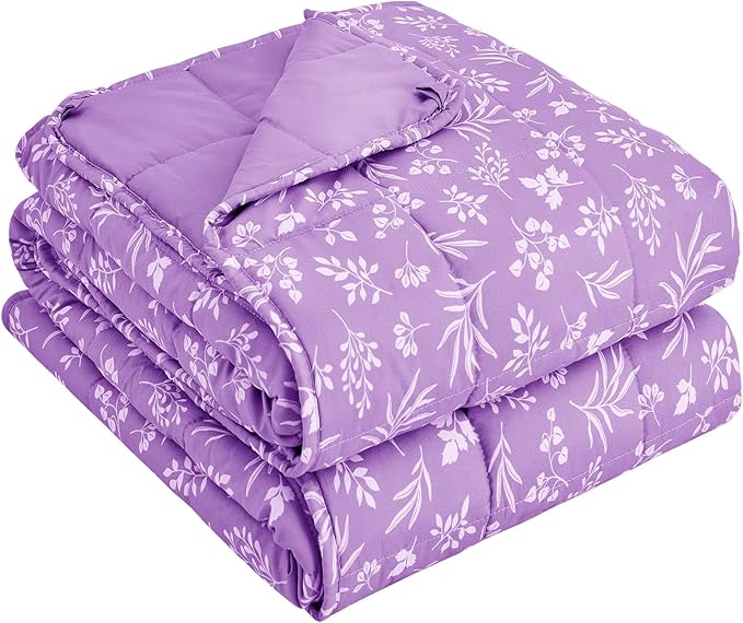 25 lbs weighted blanket Queen Size for Adults (60”x 80”, Mauve) Cooling Heavy Blanket for Sleeping Perfect for 240-260 lbs, Winter Thick Breathable Blanket with Premium Glass Bead, Machine Washable