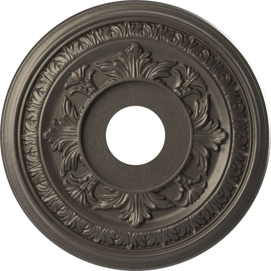 Ekena Millwork Cmp16Badst Baltimore Thermoformed Pvc Ceiling Medallion (Fits Canopies Up To 6 1/2), 16Od X 3 1/2Id X 1P, Univers
