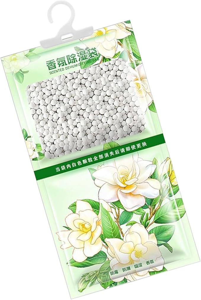 Closet Moisture Absorbers, Hangable Dehumidifier Bags, Scented Humidity Remover Packs for Dormitory Apartment Home Closet Wardrobe Bathroom Laundry Storage Basement RV Garage Odor Control