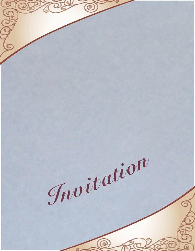 350 Blue Parchment 65lb Cover Weight Paper 8.5 X 11 Inches Cardstock Colored Sheets Letter Size -Printable Old Parchment Semblance