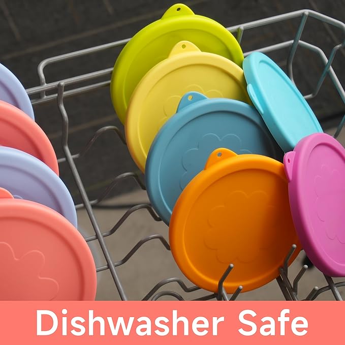 2 Cup 4 Cup Silicone Replacement Lids Storage Cover for Anchor Hocking Glass Bowls (Container not Included) 4 Pack Microwave, Dishwasher and Freezer Safe