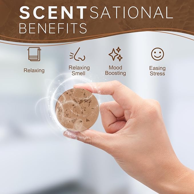 Shower Steamers Aromatherapy Birthday Gifts for Women Travel Essentials, 8 Pcs Sandalwood, Bath Bombs Shower Bombs with Natural Essential Oils, Relaxation Home SPA