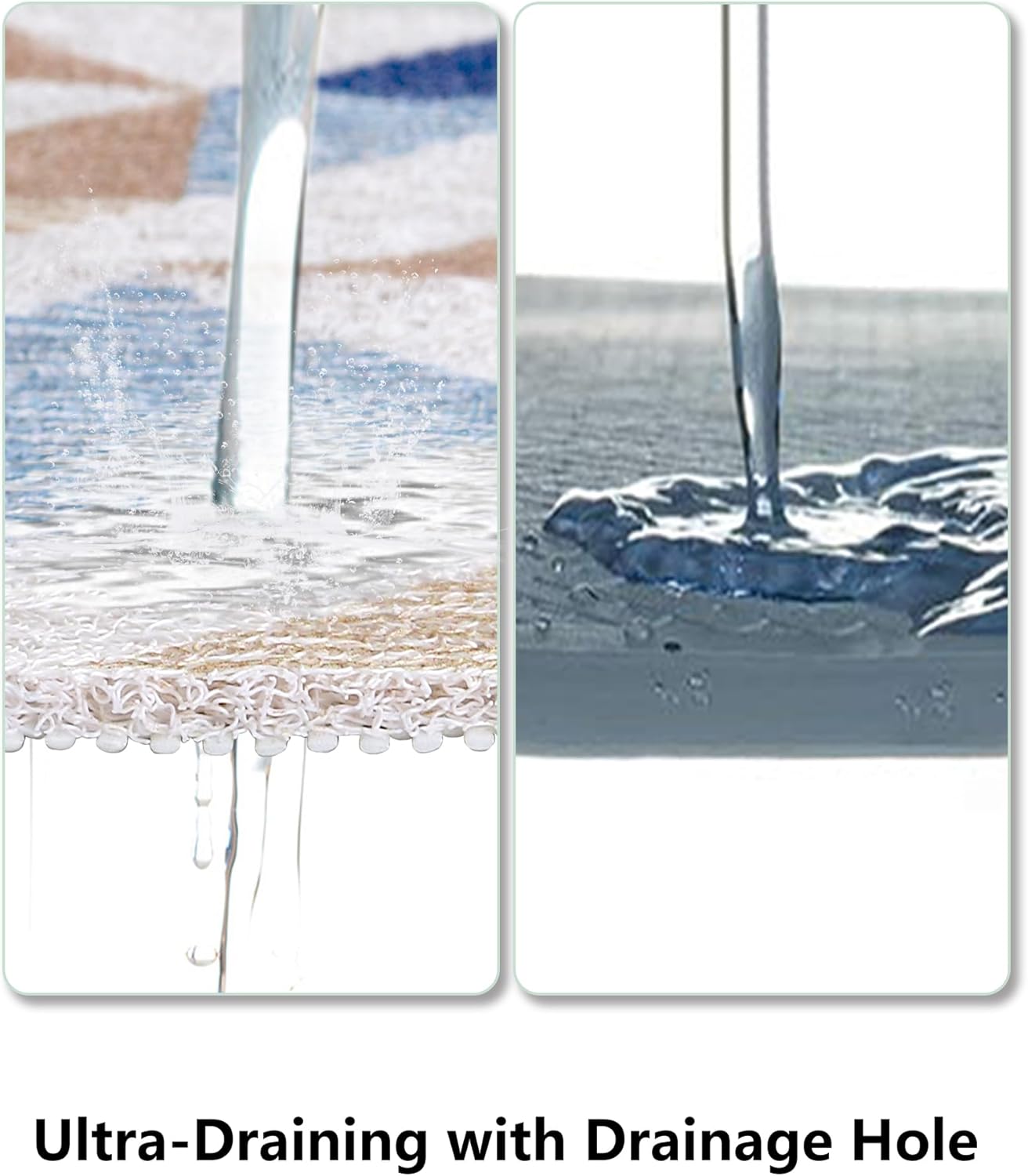 Bathtub Mat Non Slip, Yonala 24 x 16 Inch Premium Non Slip Shower Mats for Inside Shower, Soft Trimmable PVC Loofah Anti Slip Shower Mat, Fast Drying Shower Floor Mat for Bathroom, Home, Bath Tub