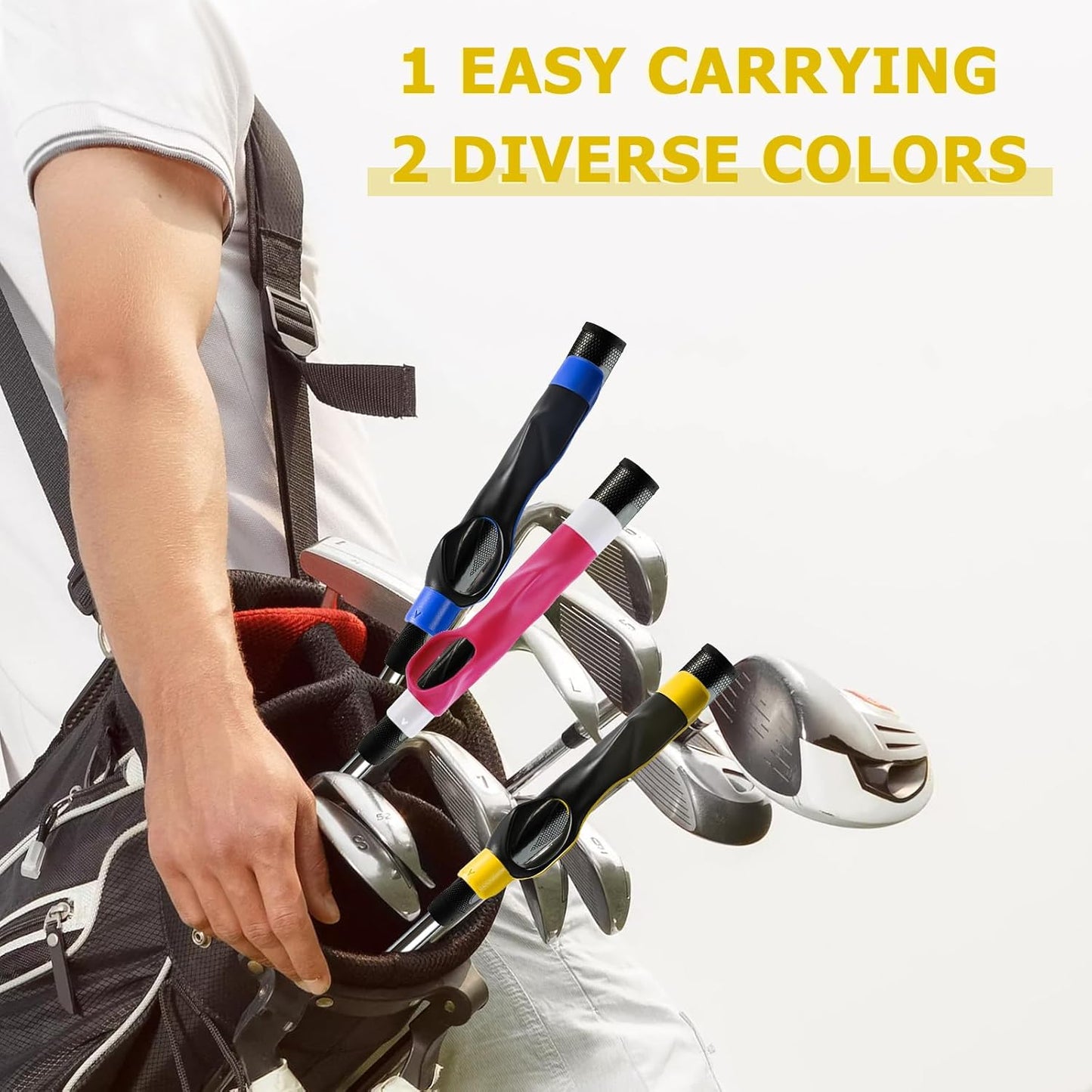 Golf Grip Trainer Right Hand for Women, for Man,for Lady, for Kids, Golf Training aids -Anti-Slip Golf Club Grips, Corrects Hand Position & Builds Muscle Memory for Clubs, Fits Most Golf Grips