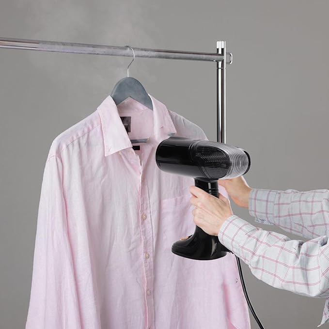 Steamer for Clothes, Handheld Clothes Steamer with 128ML Tank, 1500W Strong Power, Portable Travel Garment Wrinkle Remover for Wool Cotton Silk Fabrics