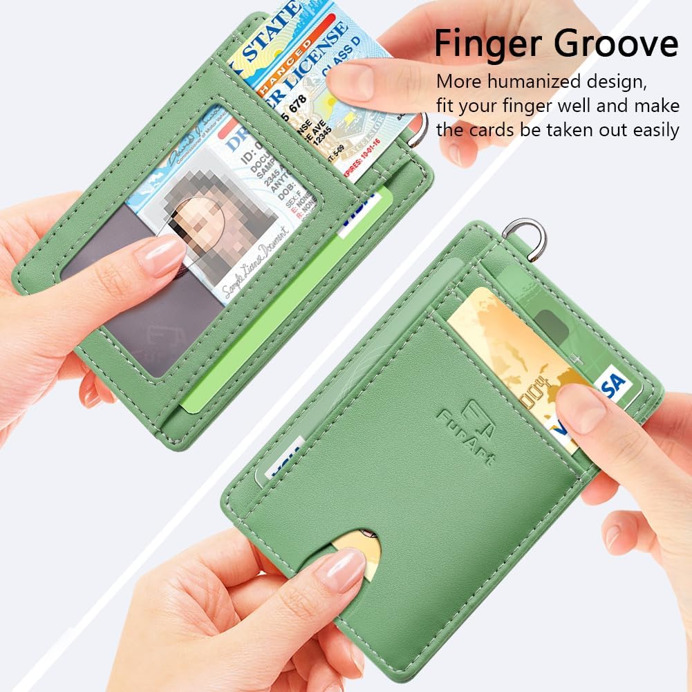 FurArt Slim Minimalist Wallet, Front Pocket Wallets, RFID Blocking, Credit Card Holder for Men & Women