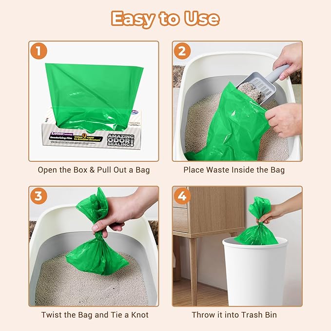 Odor-Sealing Dog Poop Bags 100 Count, Extra Strong Odor Control, Mutil-Layer Unscented Pet Waste Bags with Leak-Proof Design, Ideal for Dog Walks & Backyard Cleanup (Size:XL, Color:Green)
