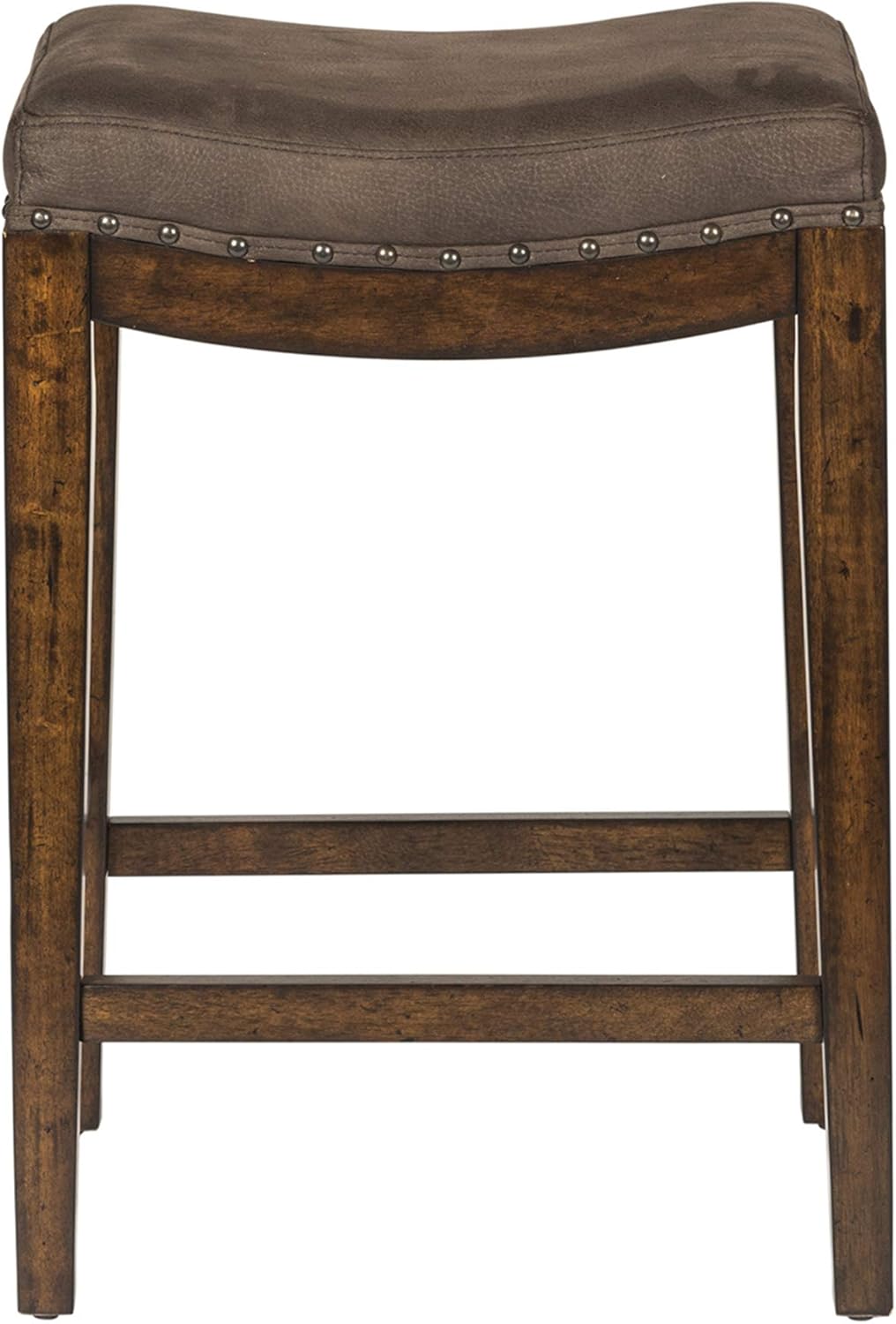 Liberty Furniture Industries Aspen Skies Uph Console Stool, W18 x D15 x H26, Medium Brown