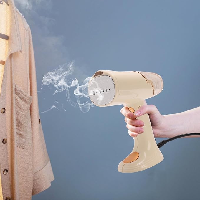 TOPINCN Handheld Garment Steamer for Clothes, 1500W Powerful Steamer Travel Steam Iron, Foldable Portable Steaming Machine Garment Fabric Wrinkles Remover for Home & Travel