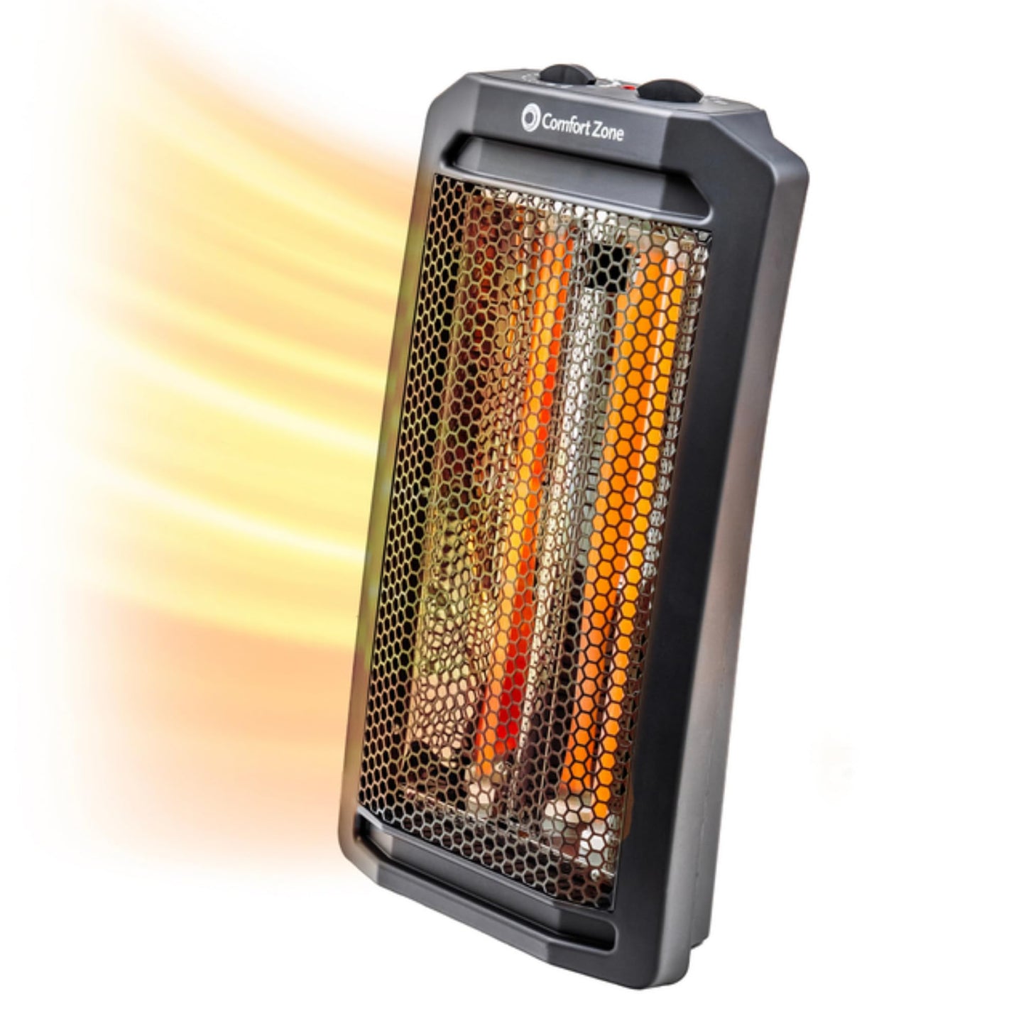 Comfort Zone Space Heaters For Indoor Use, Portable Electric Heater, Adjustable Thermostat, Infrared Heat, Quartz Tower Space He