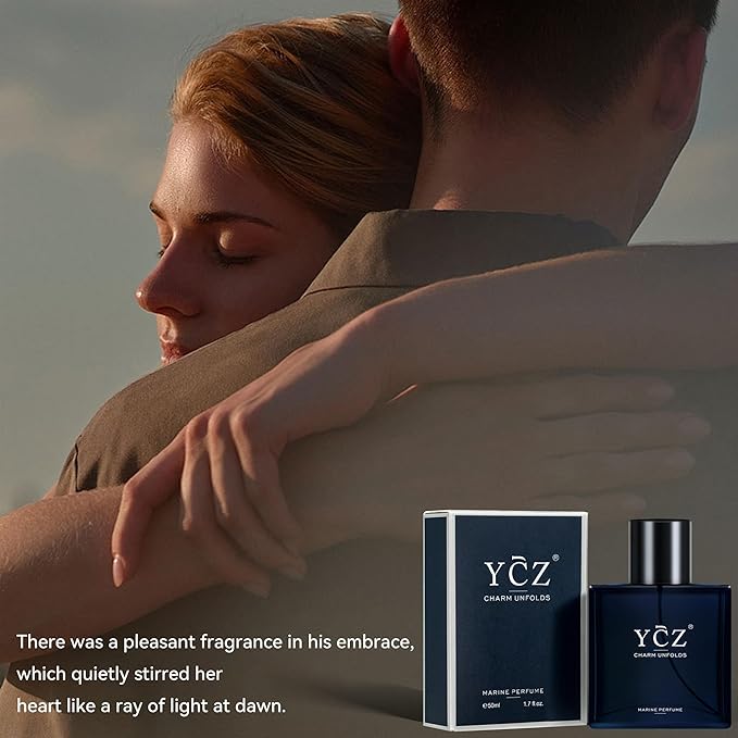 Ycz Charm Unfolds Marine Perfume for Men,1.7 oz.Long-Lasting Eau de Parfum Cologne for Men, Oriental Woody Fragrance Daily Use Men's Casual Cologne Smell Fresh All Day A Gift for Any Occasion