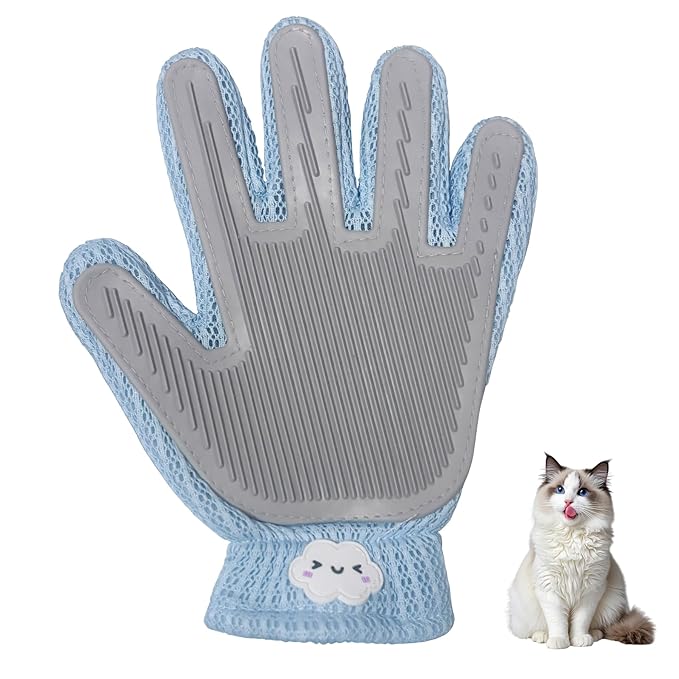 Pet Hair Removal Glove, for Dogs & Cats – Pet Hair Remover for Laundry, Static Electricity Cleaning Glove, Must-Have Dog Supplies & Cat Supplies for Home Grooming and Care