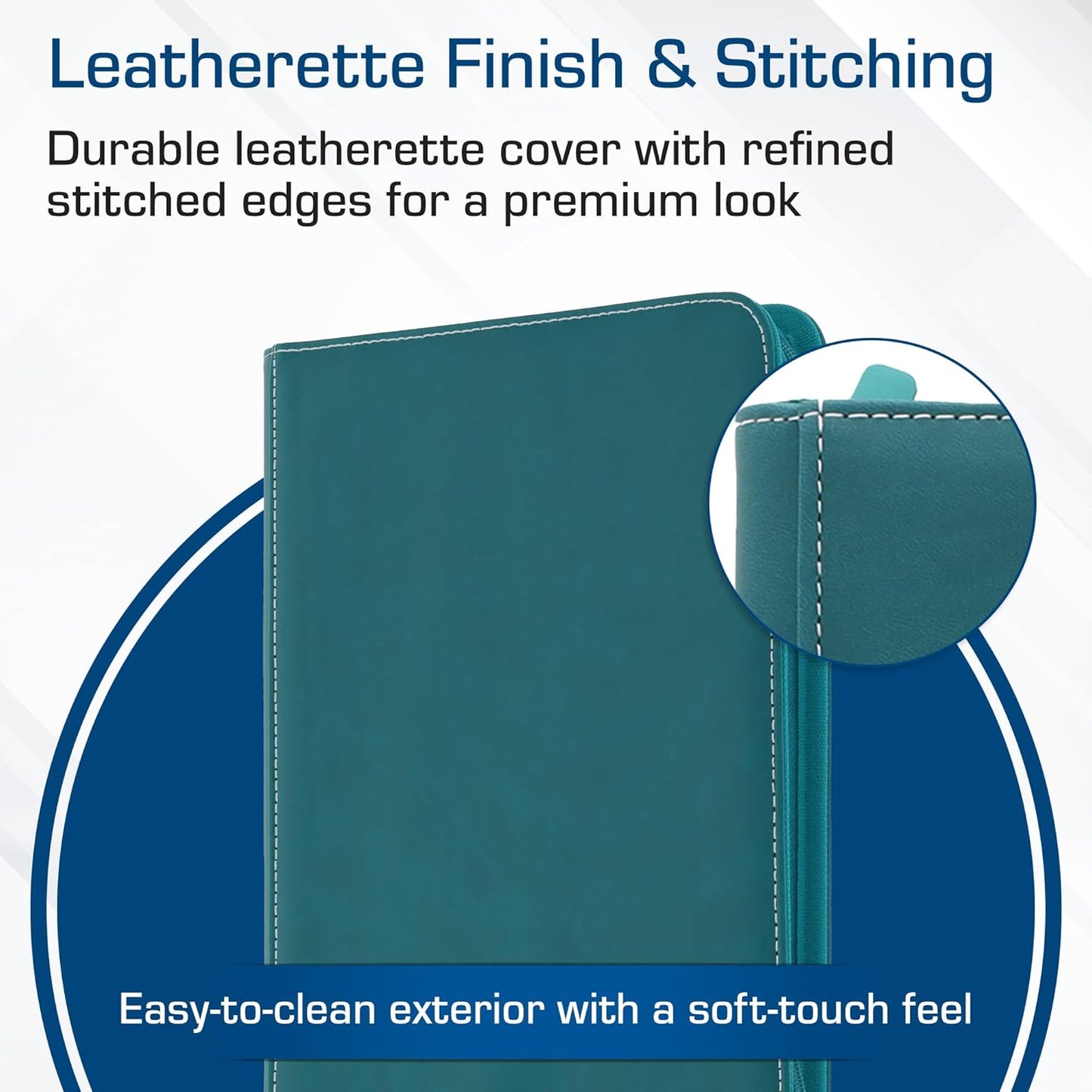 BCW Z-Folio 9-Pocket LX Album - Teal | Secure Zipper Card Organizer | Premium Leatherette Card Collection Binder | Trading Card Binder for Pokemon, MTG, Sport Cards and More