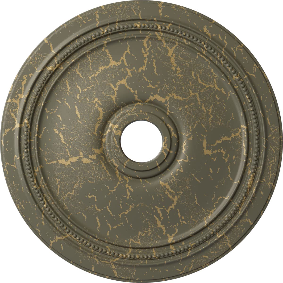 Ekena Millwork Cm24Diwhc Diane Ceiling Medallion, 24Od X 3 5/8Id X 1 1/4P (Fits Canopies Up To 6 1/4), Hand-Painted Witch Hazel