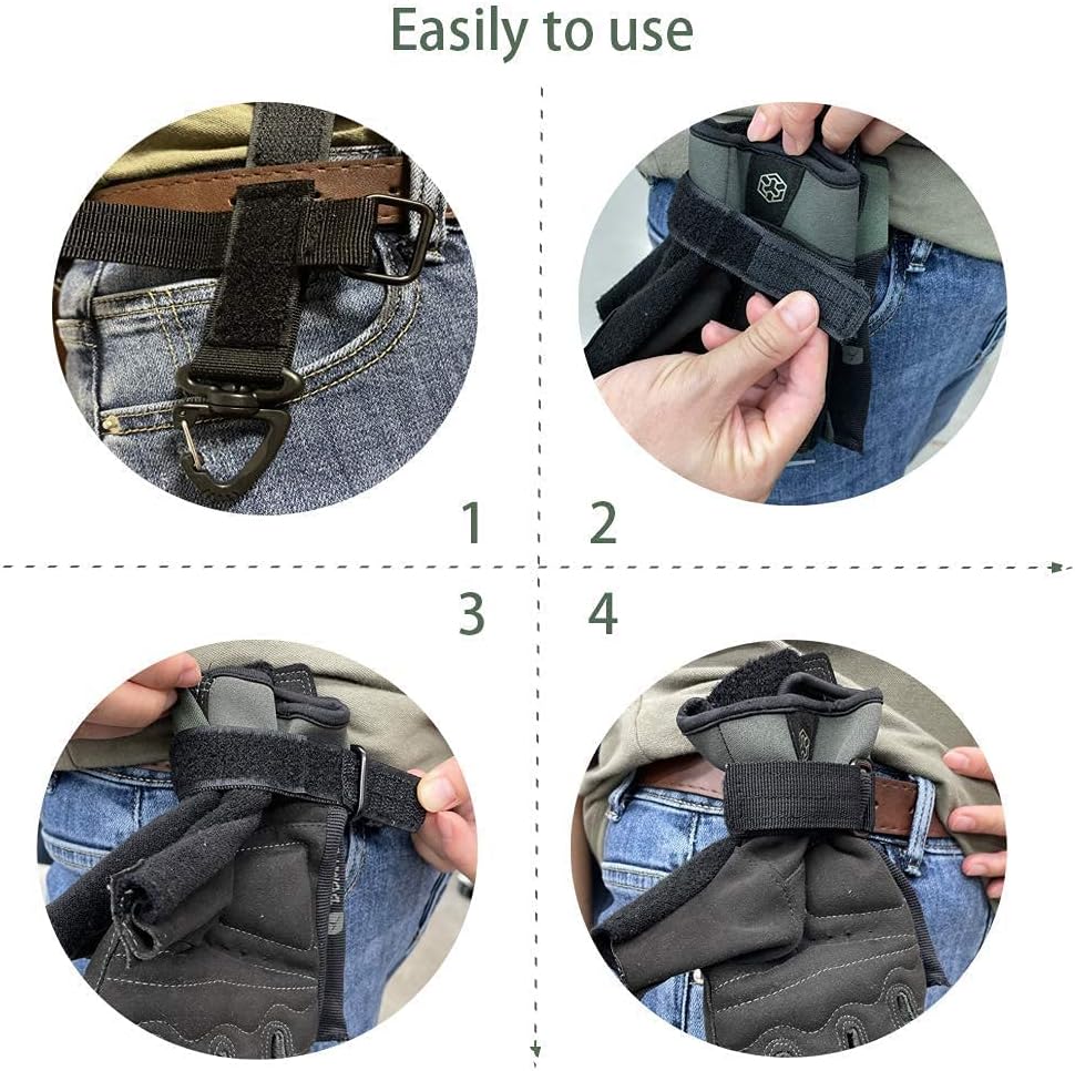 2Pcs SkySmile Glove Holder Strap Climbing Rope Keeper Multi-Purpose Glove Hook Buckle