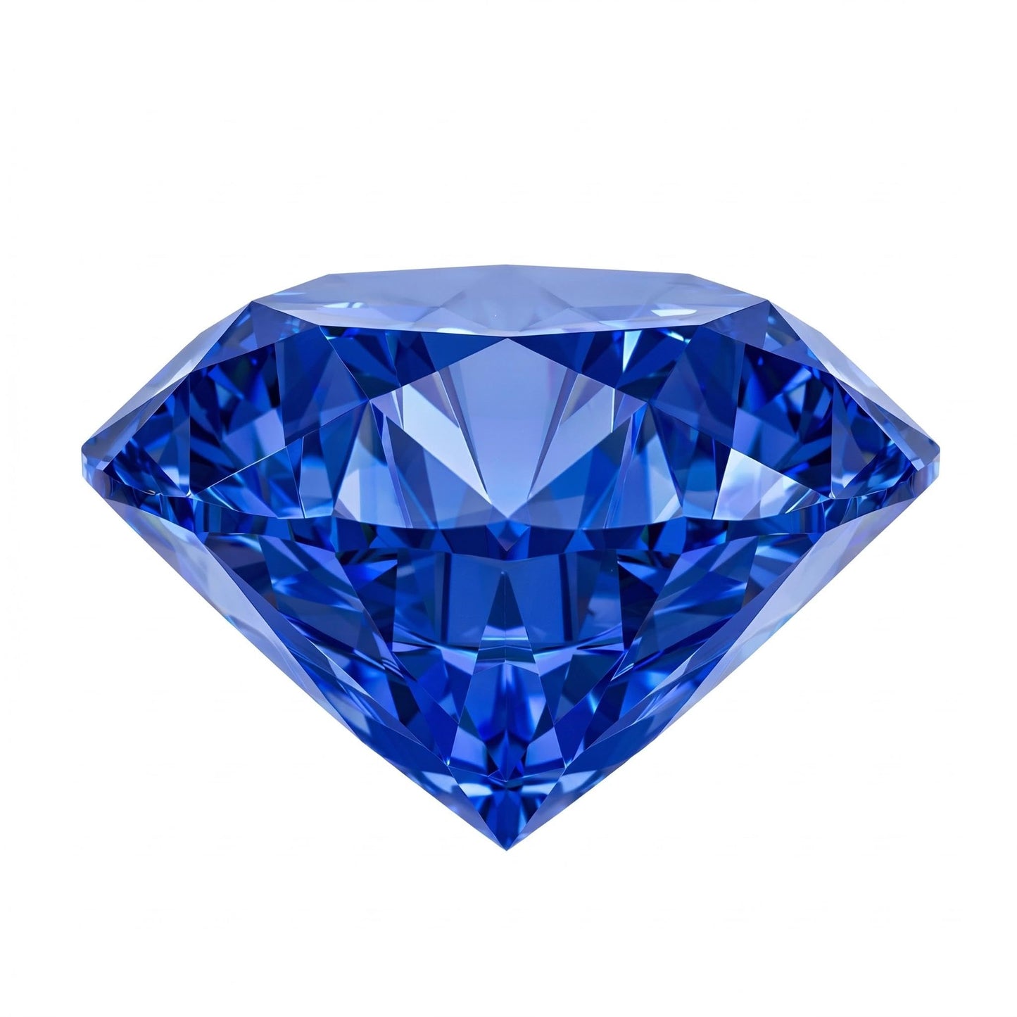 AGL Certified Lab Grown Sapphire, Brilliant Cut Loose Stone, for Fine Jewelry Making, 0.5 Carat (5mm)