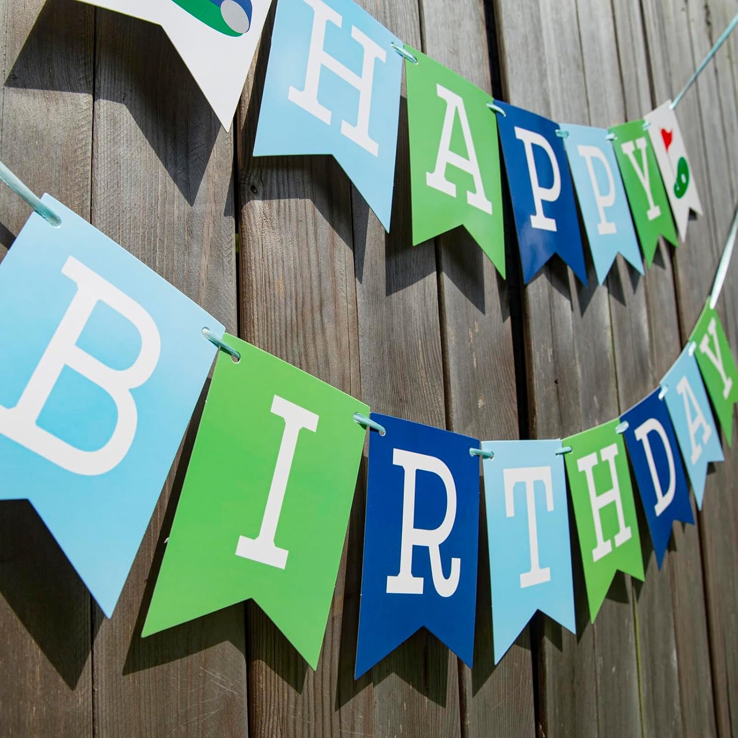 Golf Happy Birthday Banner - Happy Birthday Decorations, Golf Themed Party Supplies, Sport Theme Banner, Sports Themed Party Decoration, One Groovy Birthday garland