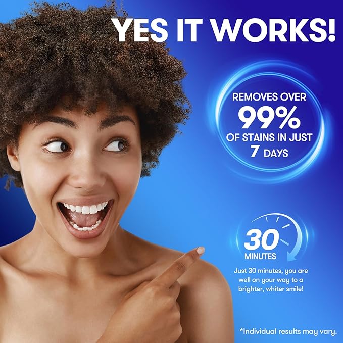 MySmile Teeth Whitening Strips, Hydroxyapatite-Infuse White Strips, Non-Sensitive Teeth Whitening with Soothing Natural Ingredients, Enamel-Safe, Residue-Free, Non-Slip, 14 Treatments Kit