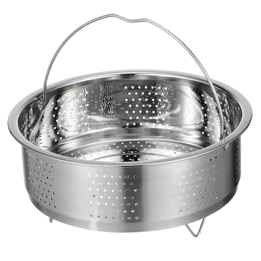 DOITOOL Stainless Steel Steamer Basket for Pot, 8.65inch/22cm Vegetable Steamer Basket Insert Steaming Rack with Handle, Vegetables Fruit Strainers and Colanders for Home Kitchen Cooking