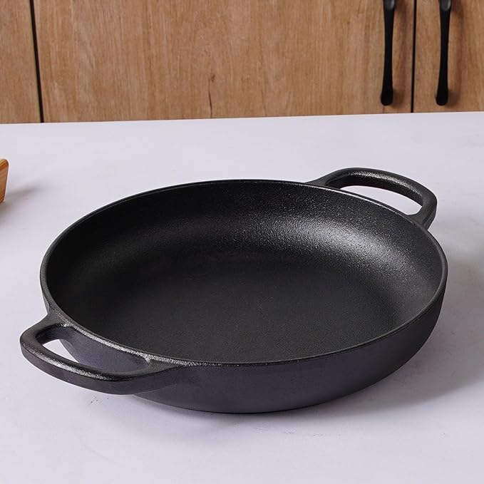 Crucible Cookware Cast Iron Bread Pan, Sour Dough Artisan Bread Oven – Pre-Seasoned – Round 26 cm, 6.25 L (6.6 qt) – Boule Pan with a Deep Lid for Steam Baking