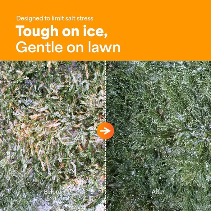 Eco-St Ice Melt Safe For Concrete - Fast Acting - Pet Safe Anti-Corrosion Snow Melt - Effective at -30℉ (33lb)