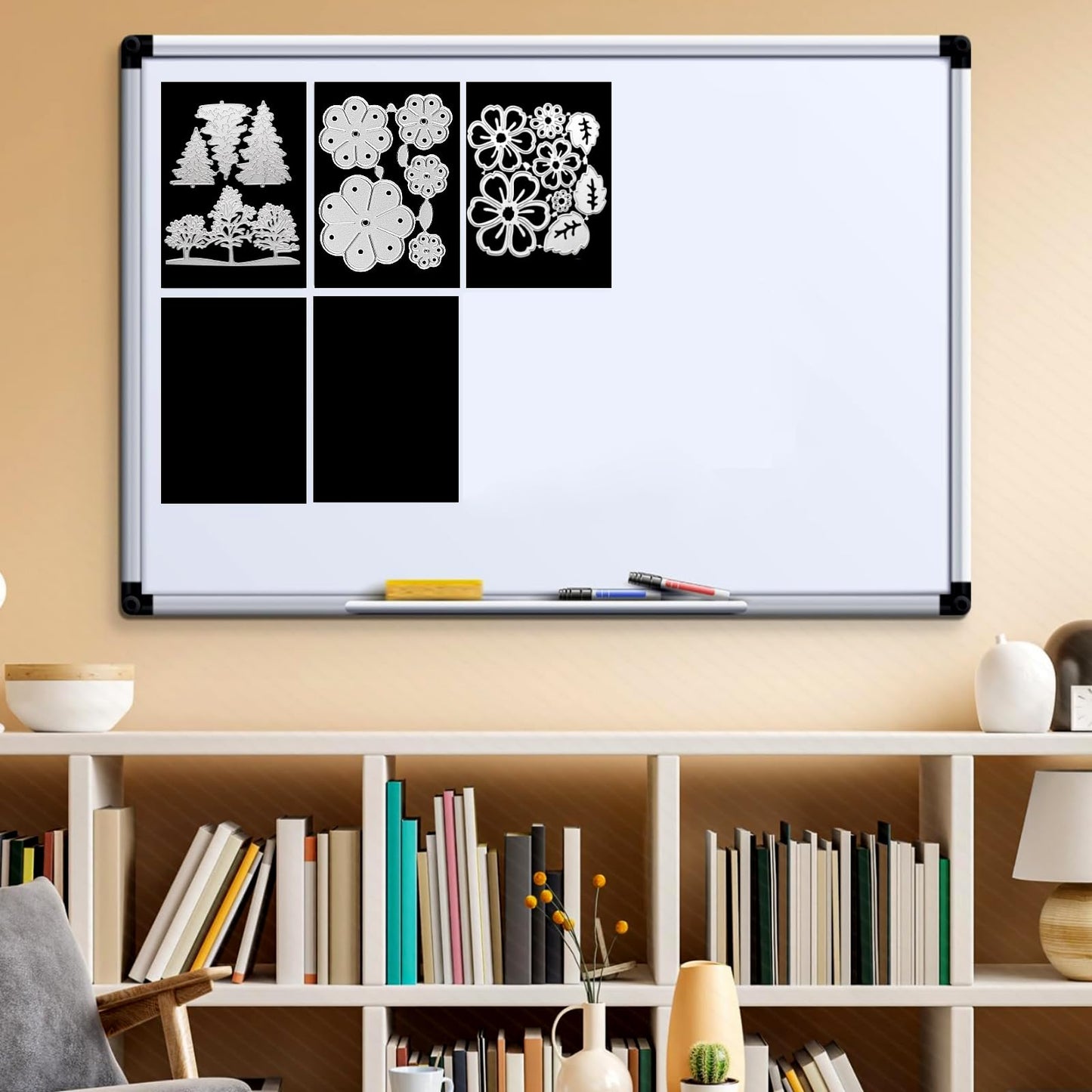 Thaibear Magnetic Sheets 8.5" x 11" Non Adhesive, 15 Pack Flexible Magnet Sheets for Stamp Dies Storage, Die Cut Storage Magnet Sheet for Crafts, DIY Scrapbooking, Photos Magnets