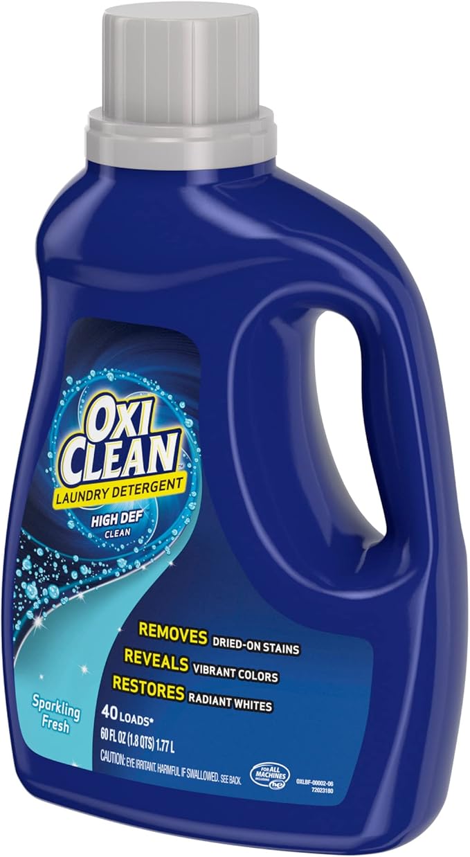 OxiClean High Def Sparkling Fresh Liquid Laundry Detergent, 60 oz.