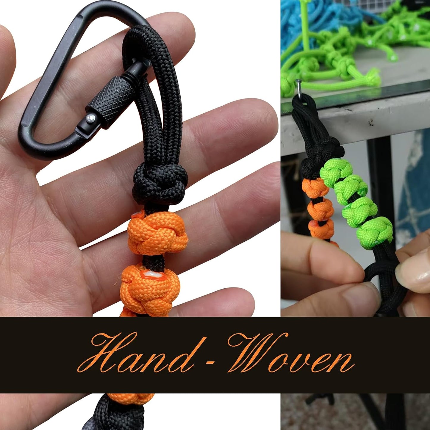 DAOSUN Paracord Ranger Beads Pace Counter, Hand Woven Lop Counter for Swimming Light Weight Golf Stroke Count Bracelet