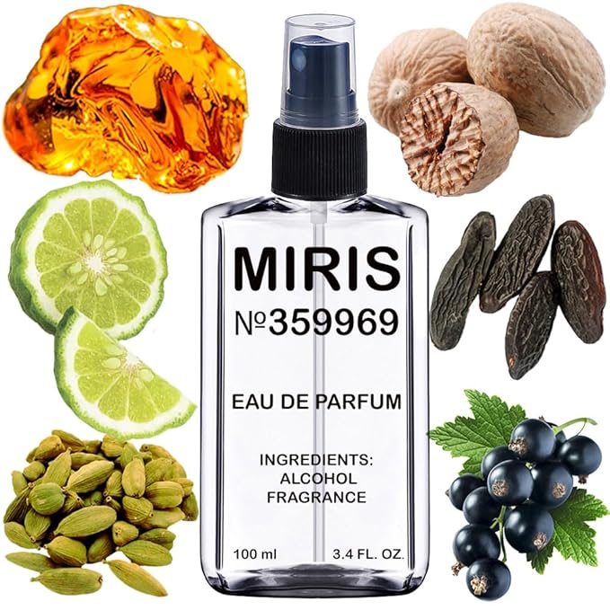 MIRIS No. 359969, Inspired by Seduction in Black, Long-Lasting Eau de Parfum for Men, Spray 3.4 Fl Oz / 100 ml