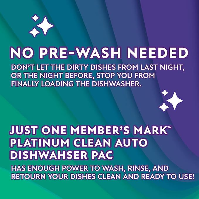 Platinum Clean Fresh Scent Automatic Dishwasher Detergent Pacs, 105 Count (2 Pack)