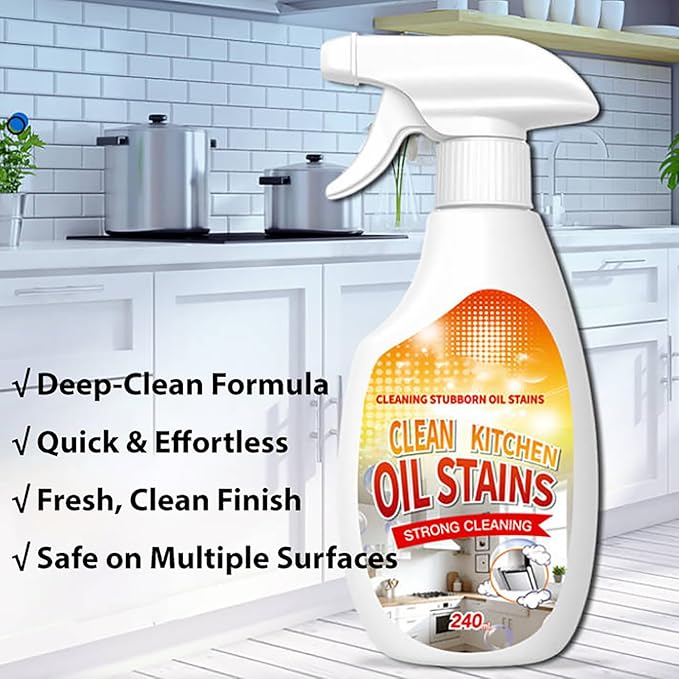 wuliao FIELL Heavy-Duty Kitchen Degreaser Foam Cleaner, Naivetu Clean Kitchen Oil Stains Spray, Multi functiona Foam Cleaner Spray (2)
