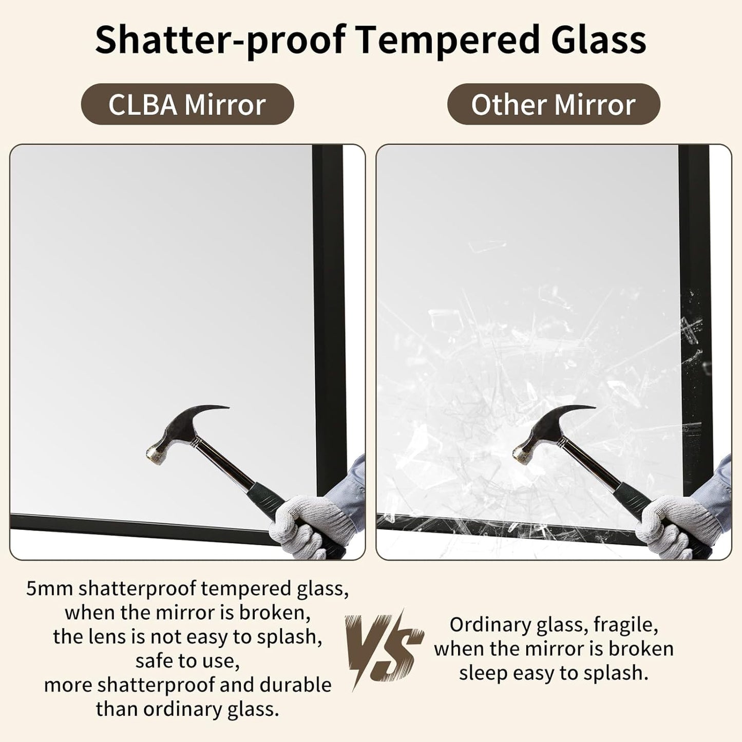 Matte Black Mirror, 24x36 Inch Aluminum Framed Rectangle Mirror, Anti-Rust, Tempered Glass, Square Corner Wall Mirror for Over Sink, Vanity, Bedroom, Entryway, Horizontal/Vertical