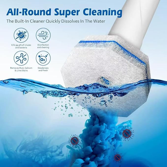 80 Count Toilet Wand Refills for Clorox Toilet Wand,Disposable Bowl Cleaner Refill Pads for Clorox Toiletwand