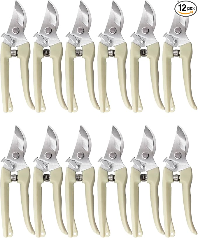 Pruning Shears for Gardening, 12 Pcs Garden Shears, Flower Scissors Clippers Hand Tools for Plant,Cutting Flowers, Bonsai and Fruits
