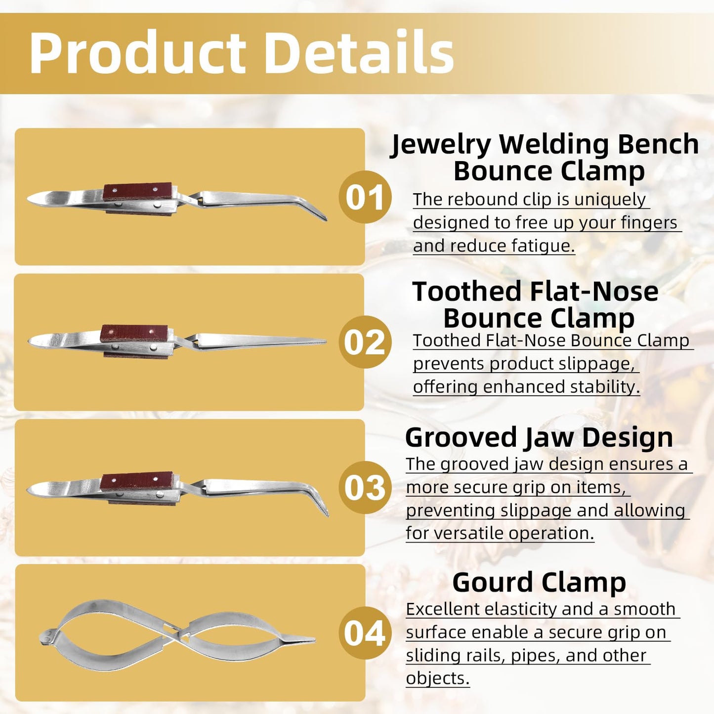 LJZP 9 Pcs Jewelry Soldering Block Kit, Include 2 Honeycomb Ceramic Blocks 3 Tweezers 1 Copper Tong 1 Metal Clip 2 Storage Bag, Soldering Board Plate for for Jewelry Making Tool Supplies