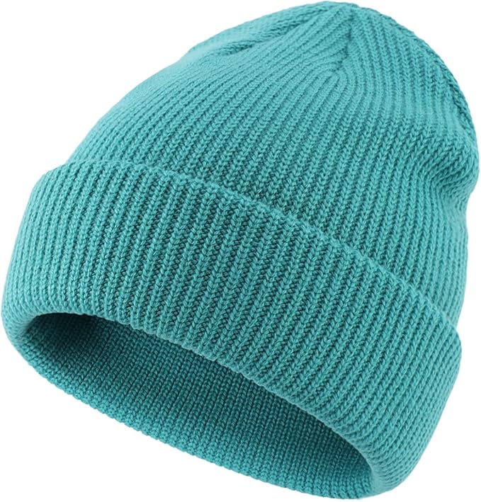 Connectyle Classic Double Layer Knit Beanie Hat Warm Thick Acrylic Winter Hats Daily Cuffed Beanies Watch Hat for Men Women